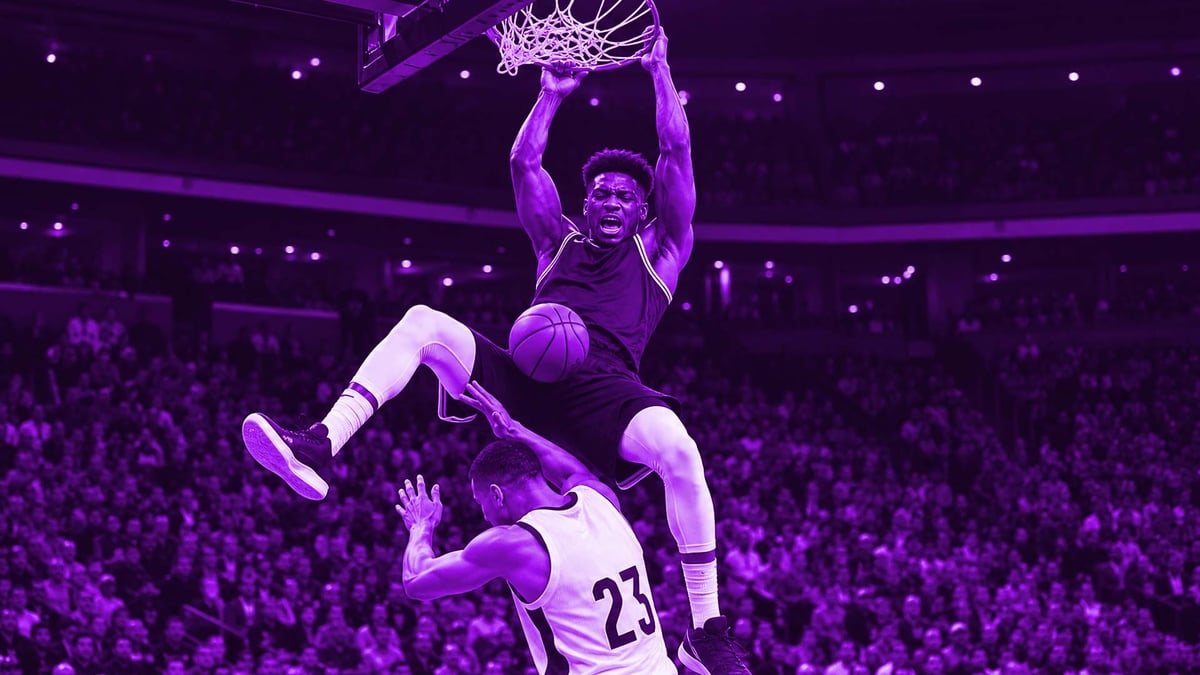 NBA korvpallur teeb pealtpaneku.