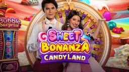 Kaader X3000 kasiino mängust Sweet Bonanza CandyLand.